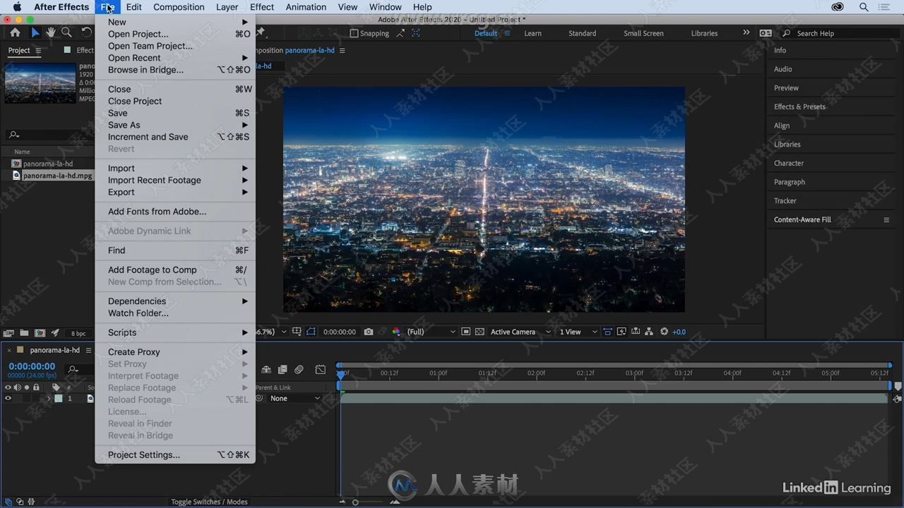 After Effects 2020基础入门技术训练视频教程