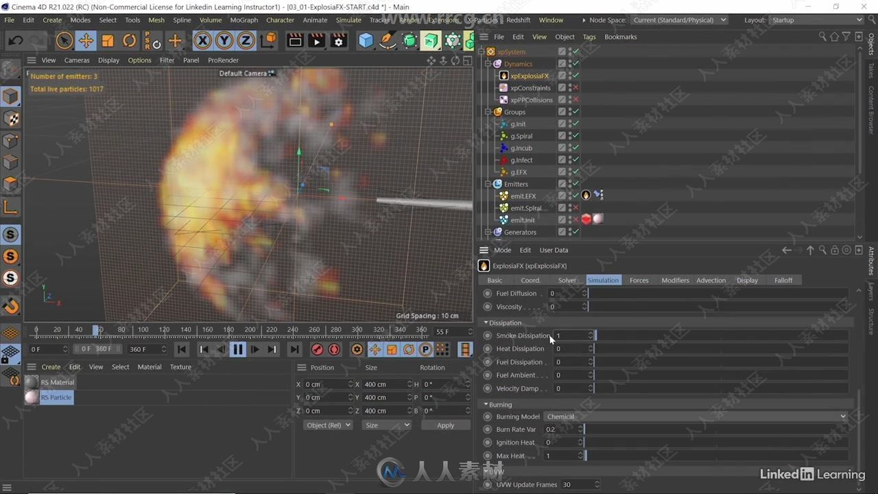 X-Particles在Redshift中渲染技术训练视频教程