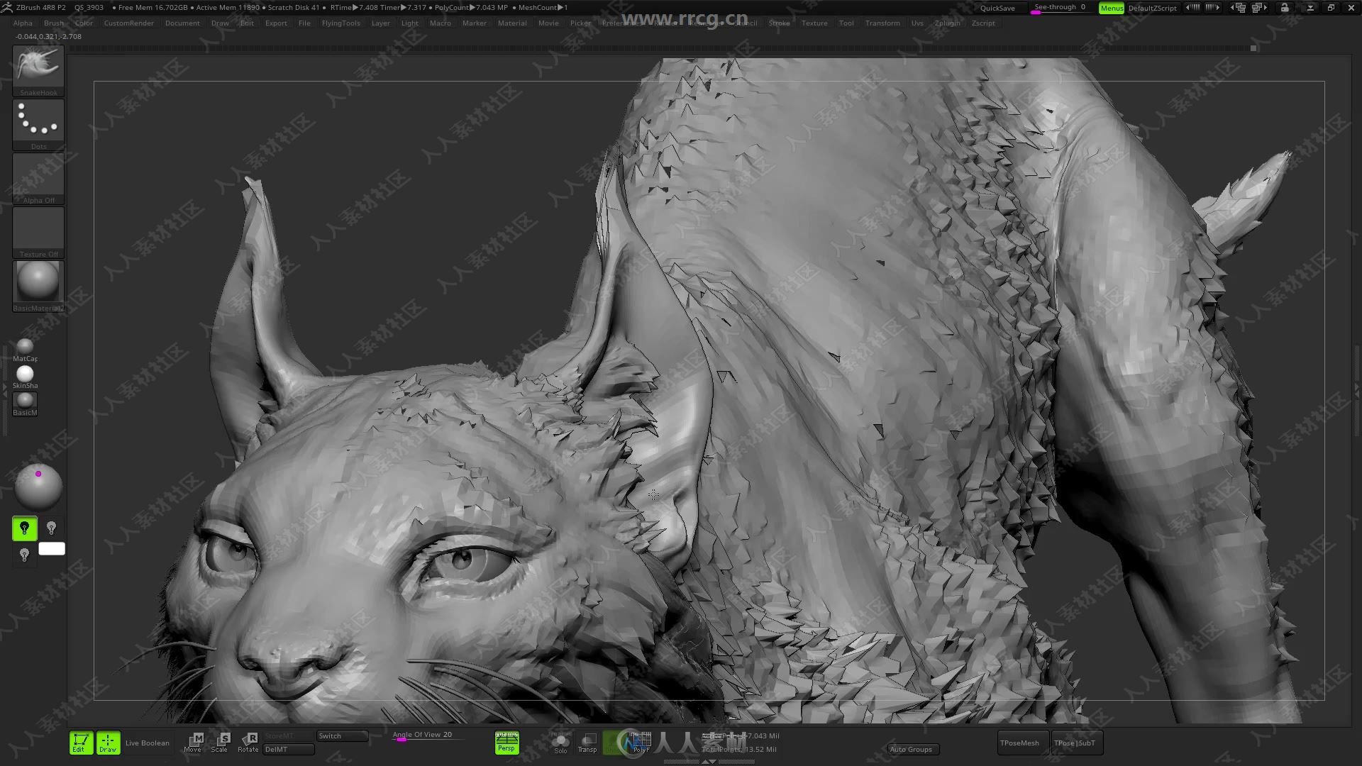 ZBrush动物数字雕刻解剖学大师级视频教程