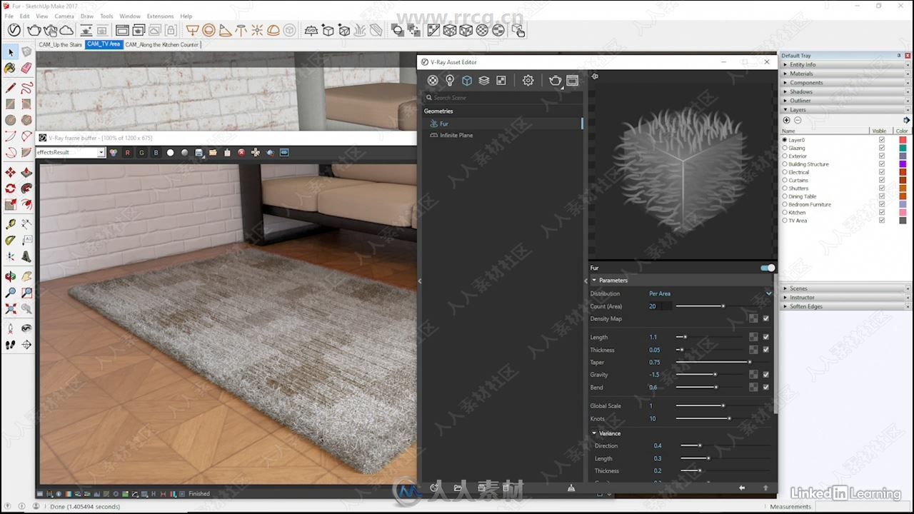 SketchUp中V-Ray Next渲染技术核心训练视频教程