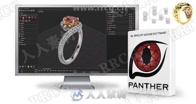 Panther3D珠宝设计Grasshopper与Rhino插件V1.0.2001.25版