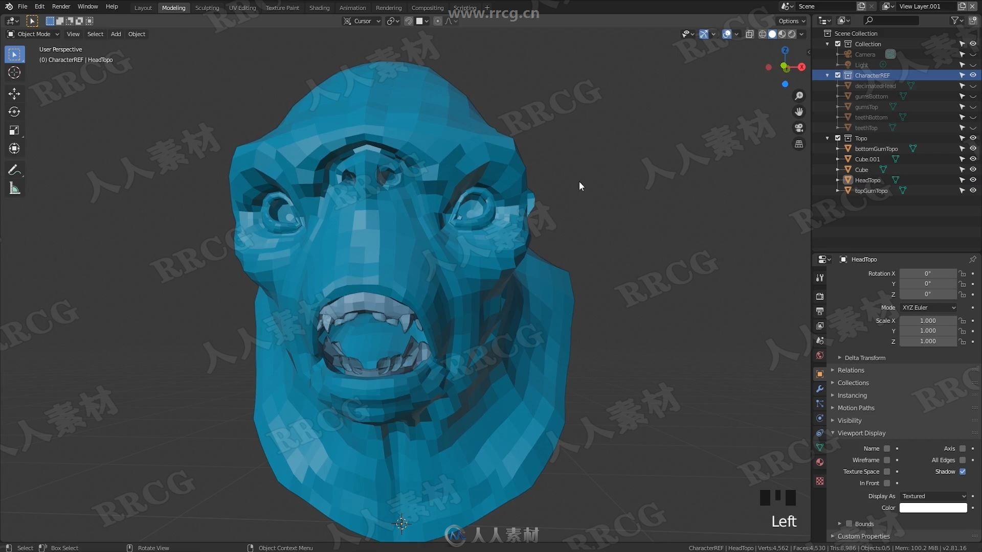 Blender雕刻拓扑技术工作流程流程视频教程