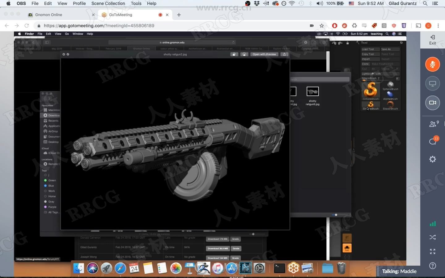 Zbrush数字雕刻基础技能工作流程训练视频教程