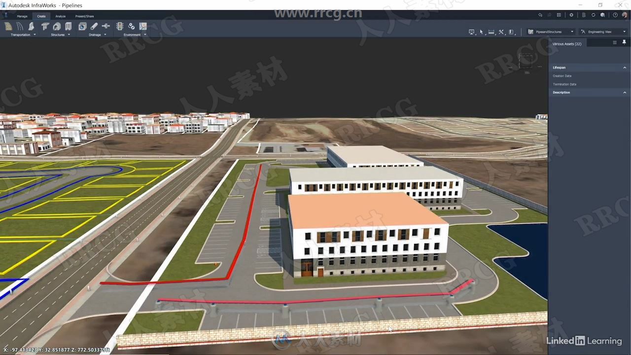 InfraWorks 2021三维设计全面核心训练视频教程