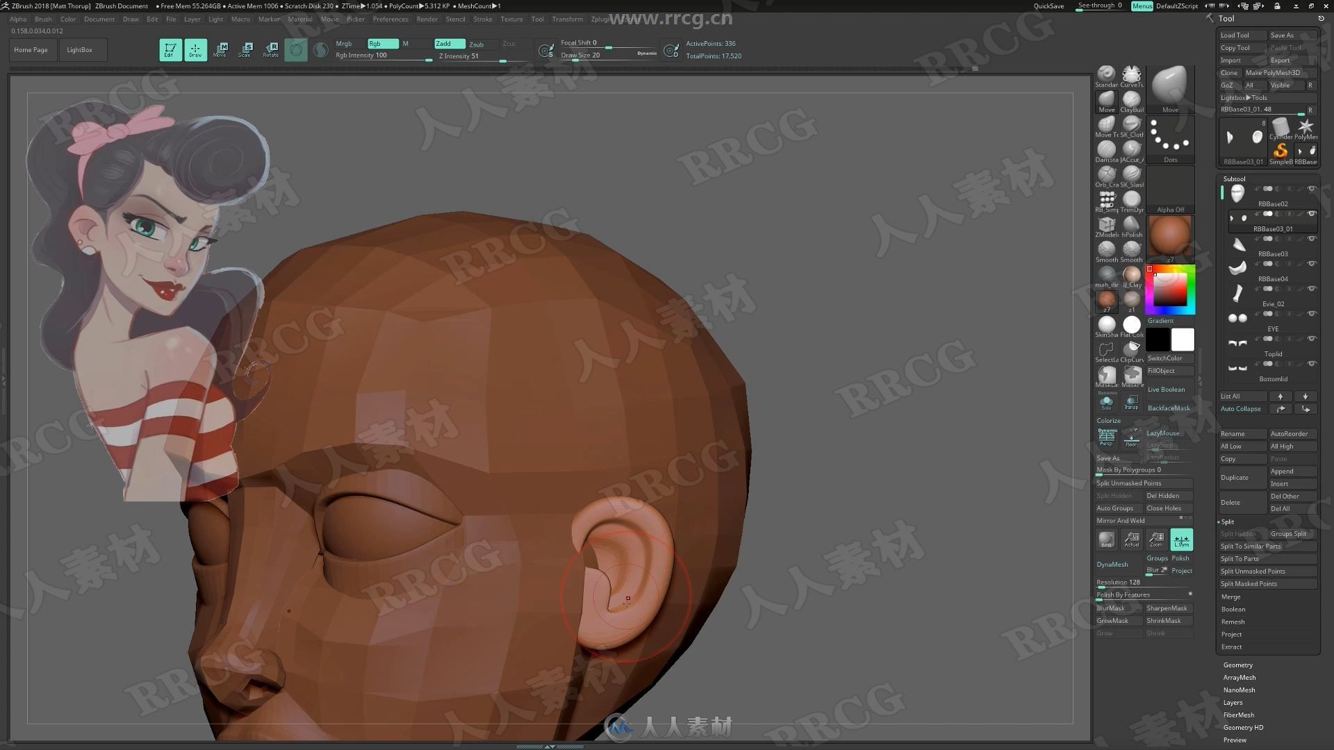 ZBrush角色设计新手入门实例训练视频教程