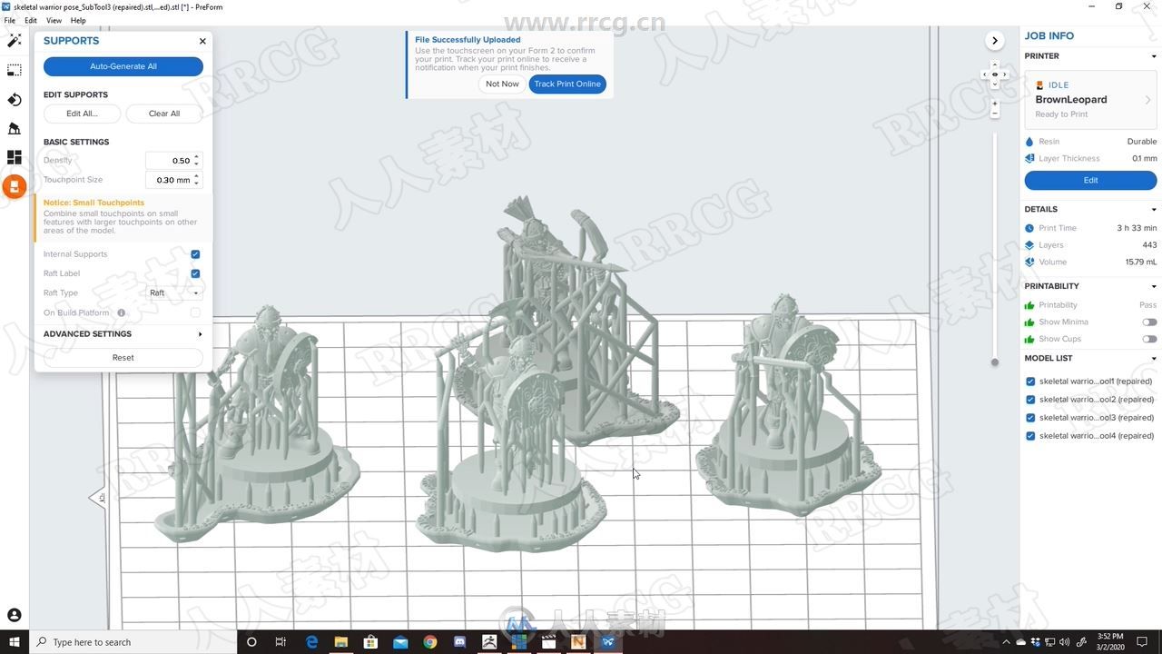 ZBrush骷髅战士数字雕刻与3D打印技术视频教程