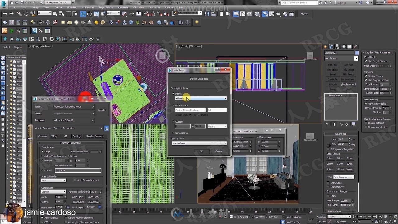 3dsMax中V-Ray室内设计渲染技术核心训练视频教程