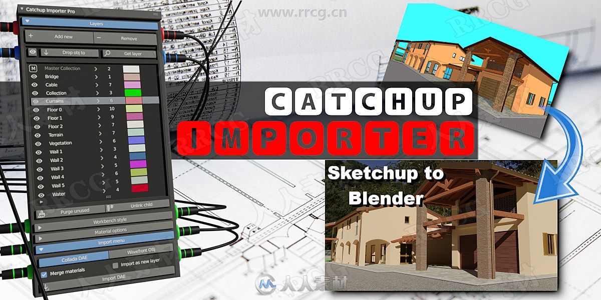 CatchUp Importer模型导入工具blender插件V1.0.4版