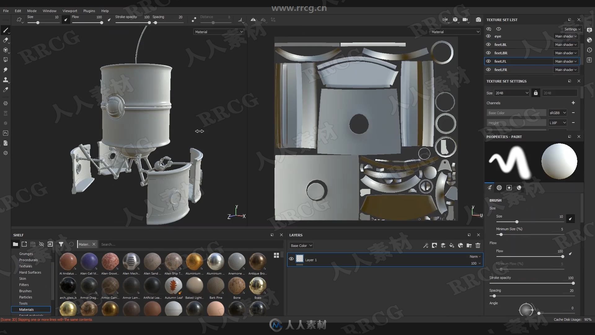 Substance Painter PBR纹理核心工作流程频教程第二季