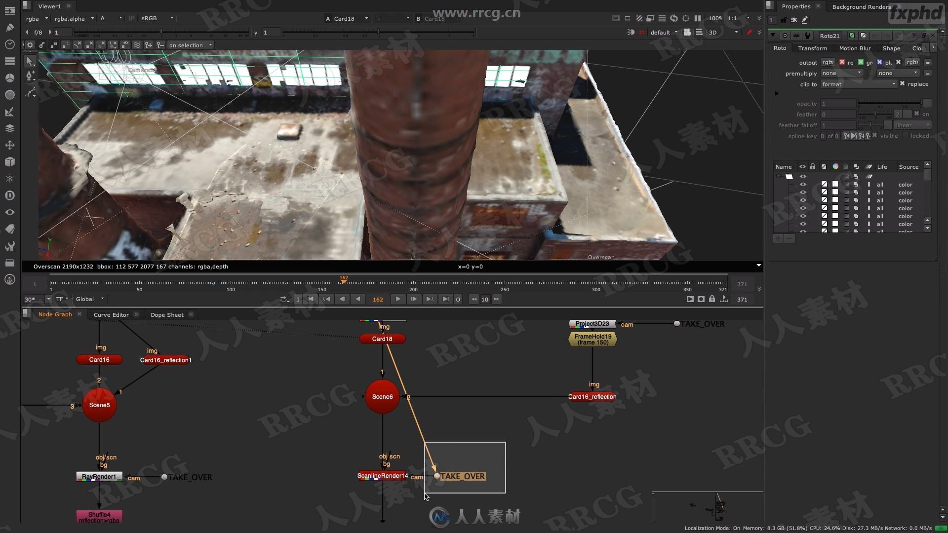 Nuke与Metashape 3D摄影测量合成技术视频教程