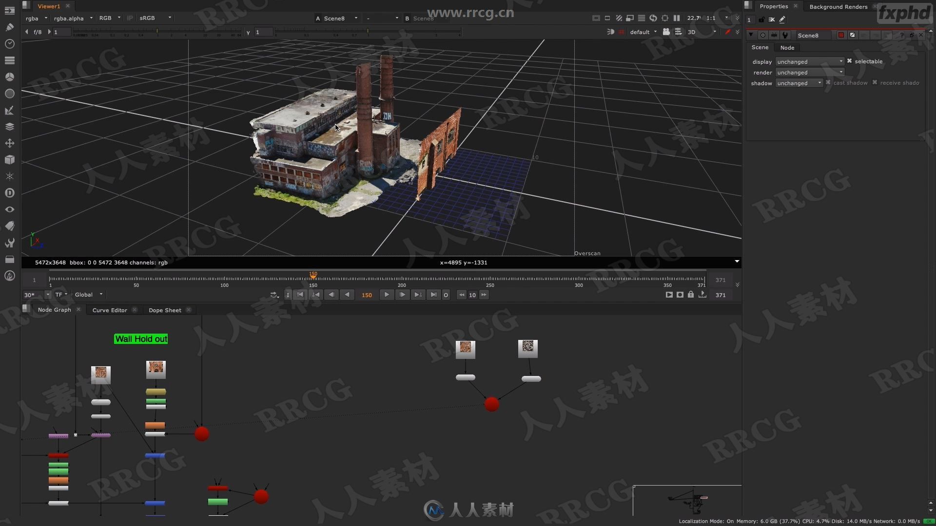 Nuke与Metashape 3D摄影测量合成技术视频教程