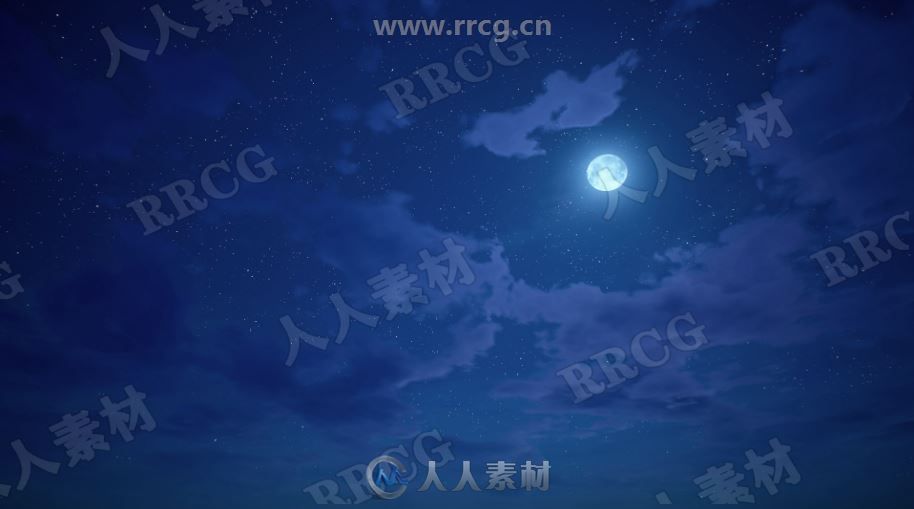 超动态天空系统太阳月亮星星自定义动画UE4游戏素材资源