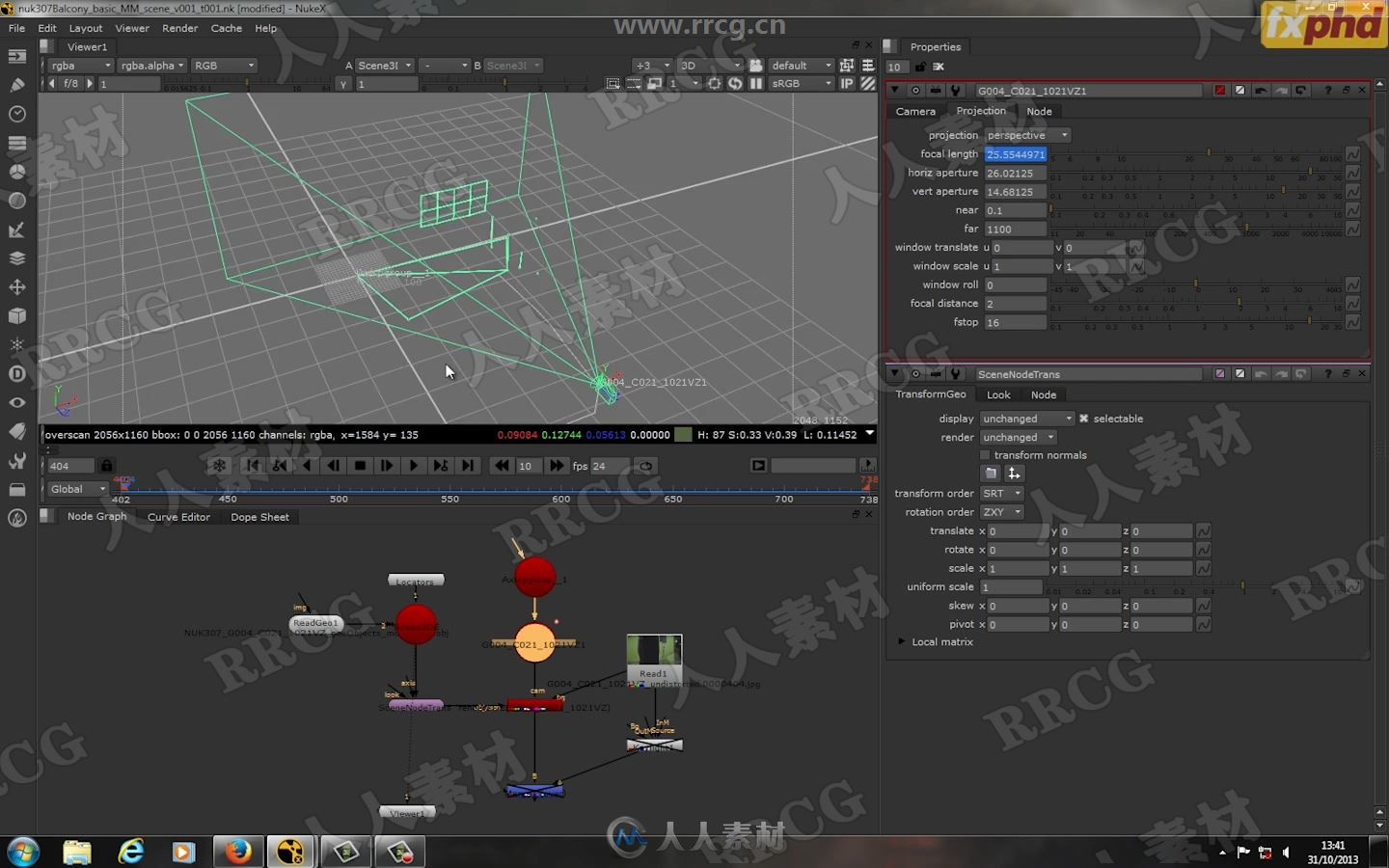 Nuke环境场景VFX视觉特效合成技术视频教程