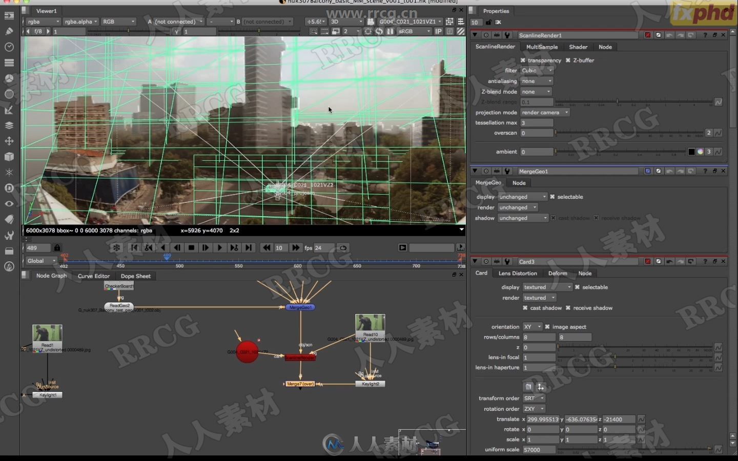 Nuke环境场景VFX视觉特效合成技术视频教程