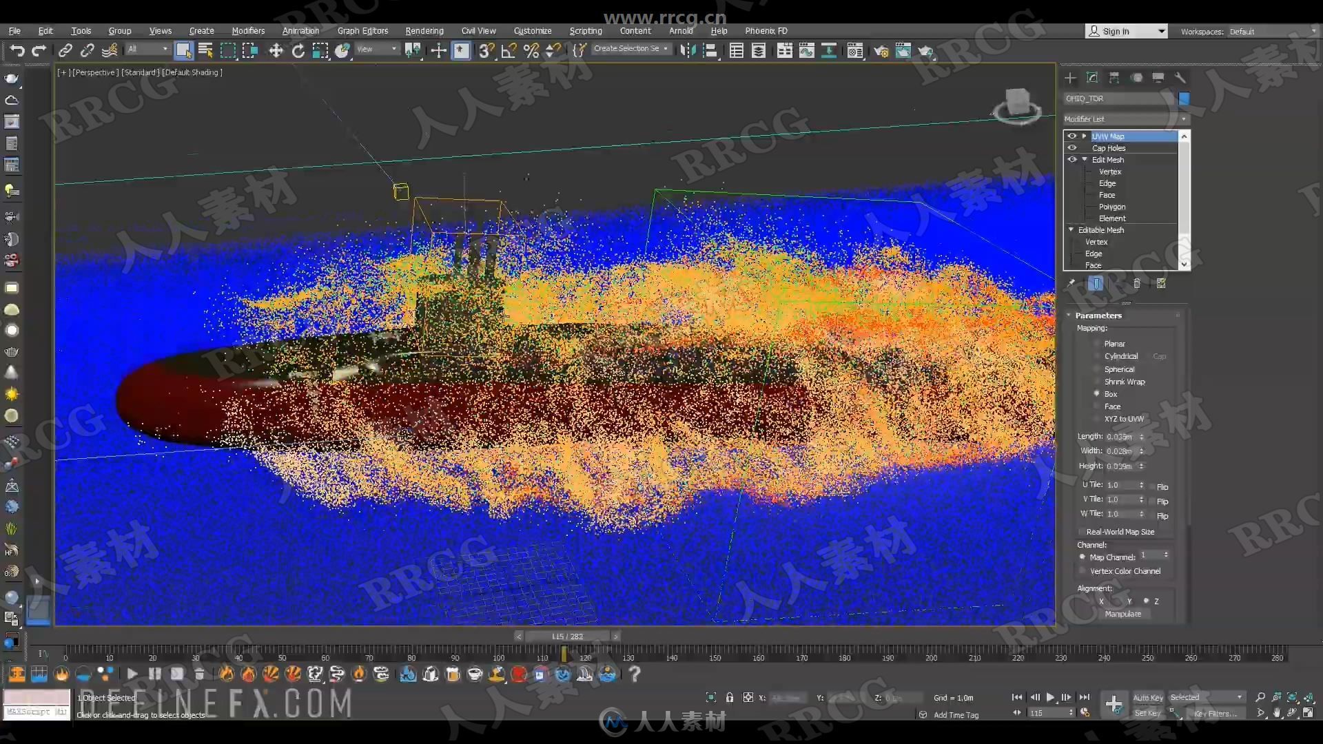 Phoenix FD大型水海水河流特效场景实例制作视频教程