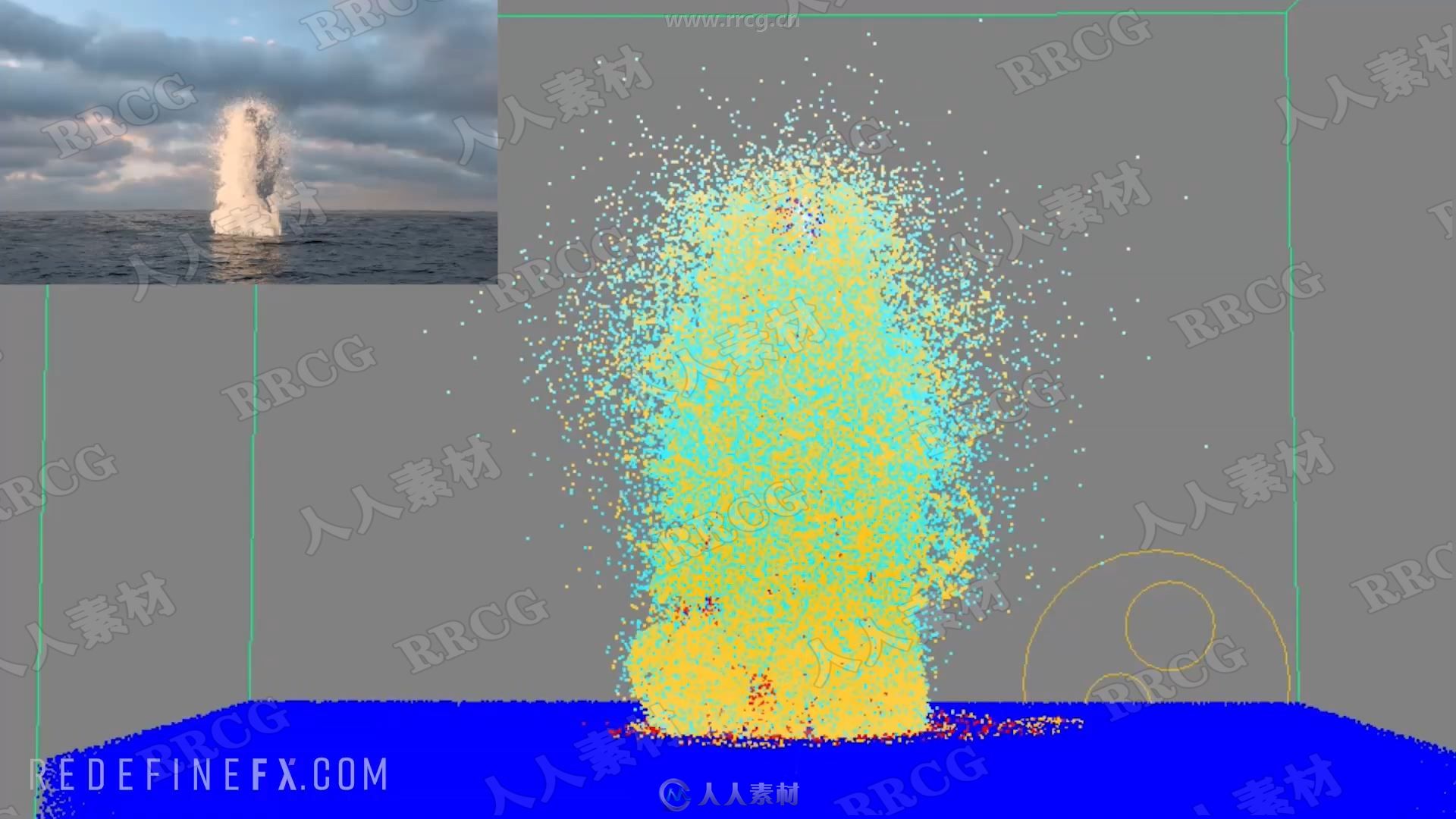 Phoenix FD大型水海水河流特效场景实例制作视频教程