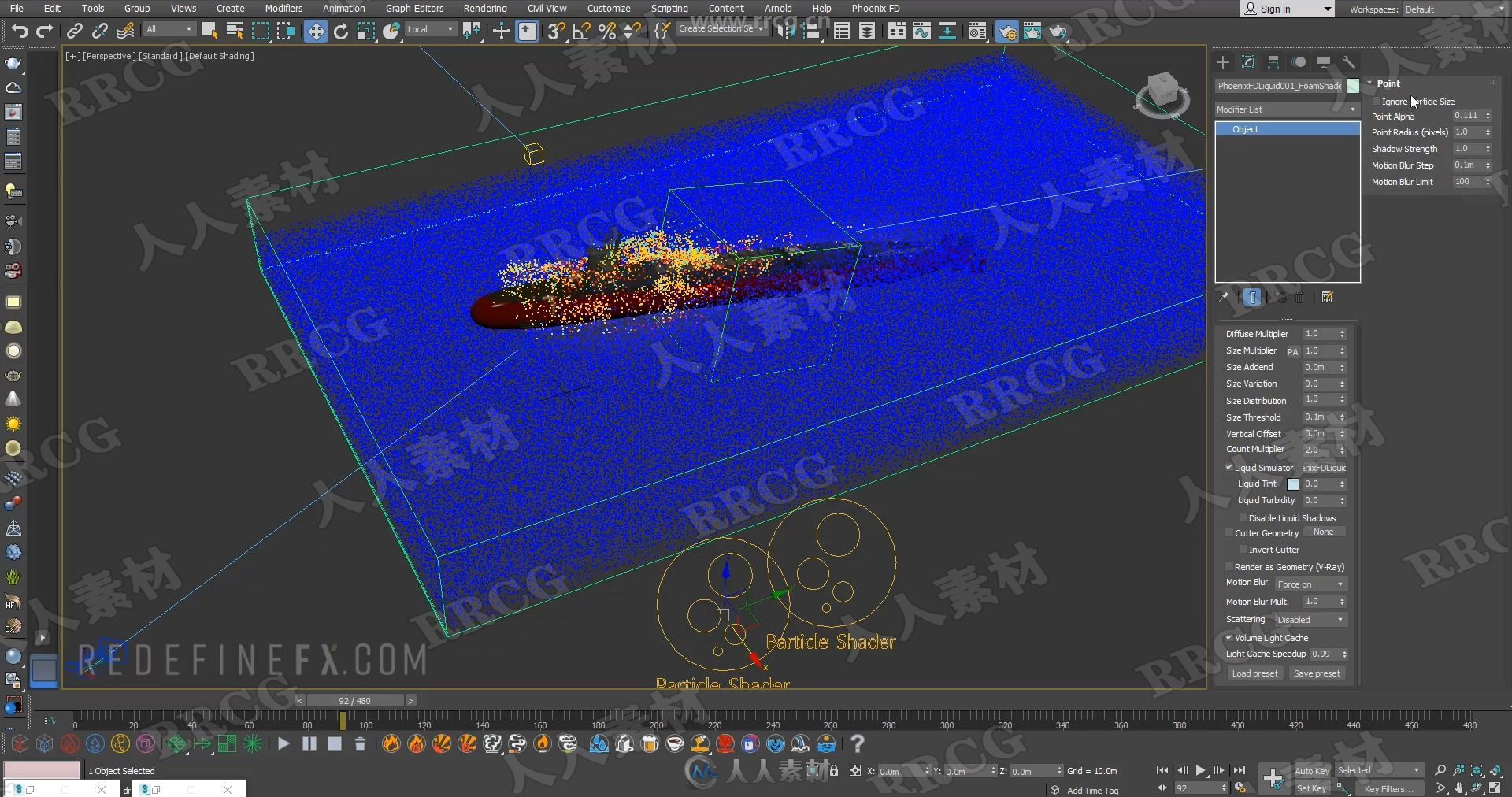 Phoenix FD大型水海水河流特效场景实例制作视频教程