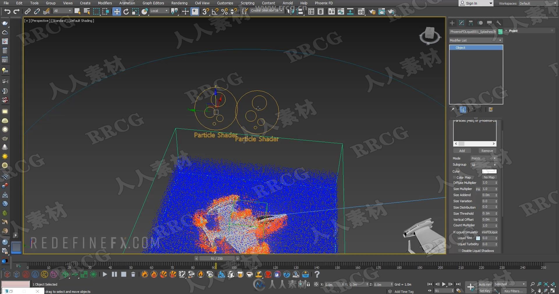 Phoenix FD大型水海水河流特效场景实例制作视频教程