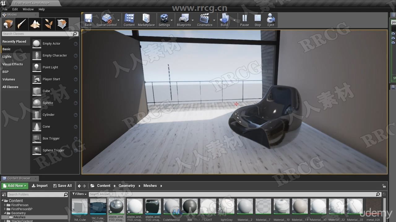 UE4与3dsmax模型制作VR虚拟现实实时动画视频教程