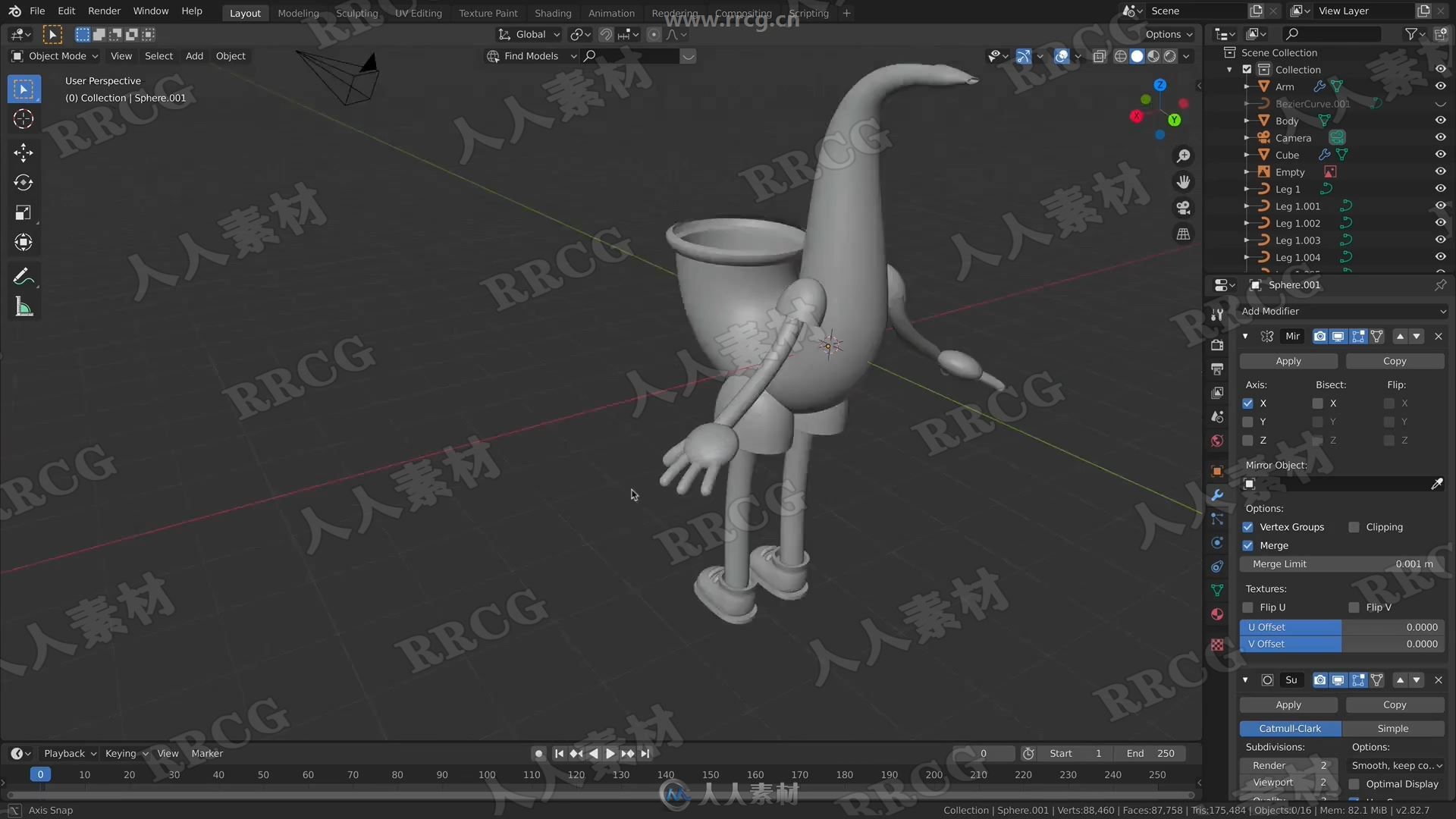 Blender萨克斯风卡通角色完整制作工作流程视频教程