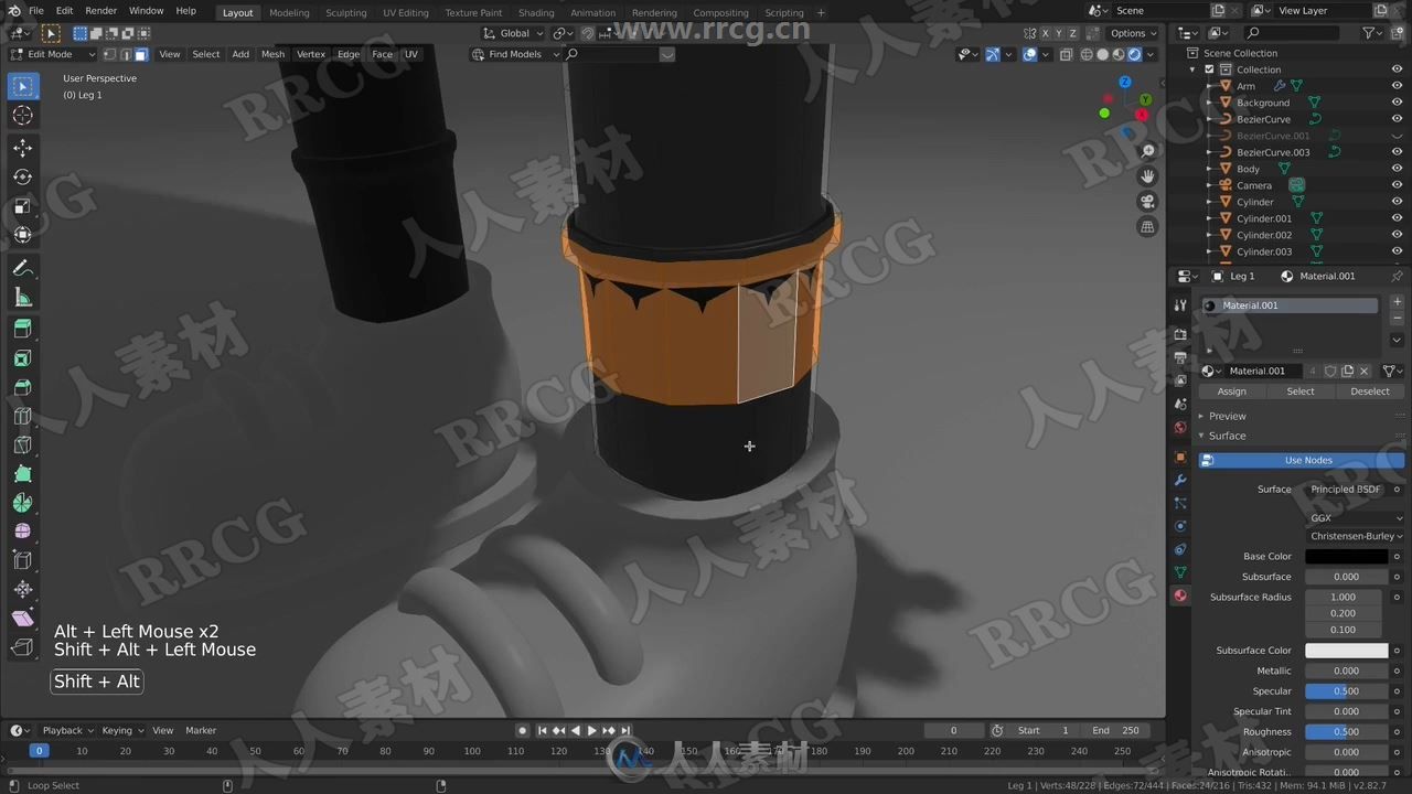 Blender萨克斯风卡通角色完整制作工作流程视频教程