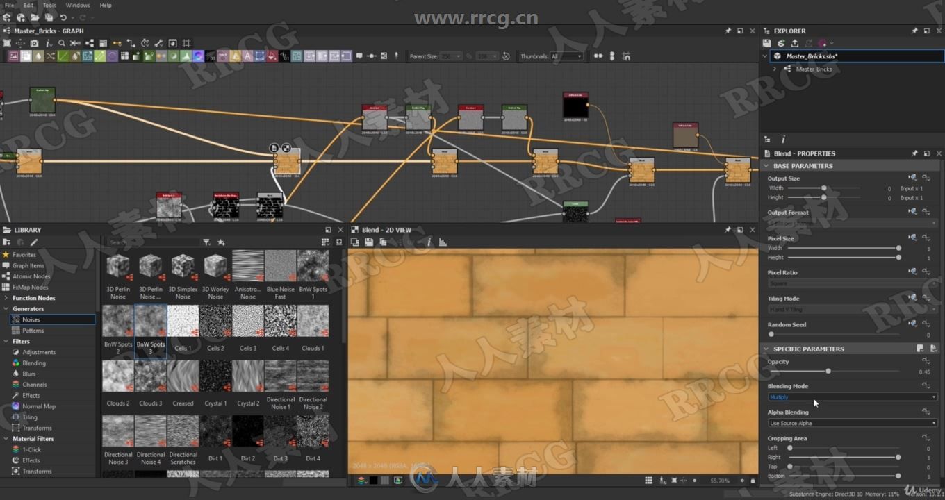 Blender古代遗址3D游戏环境完整制作视频教程