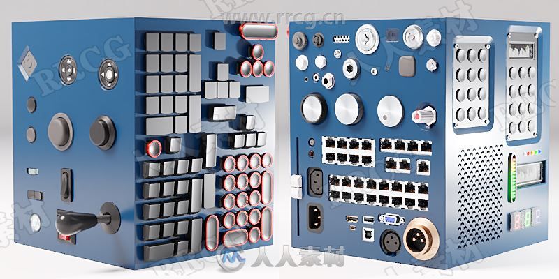 250组Abkit插入式模型组件Blender插件V1.1.5版