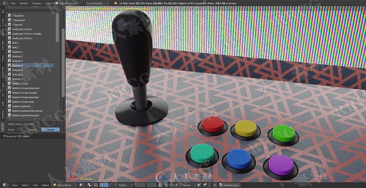 250组Abkit插入式模型组件Blender插件V1.1.5版