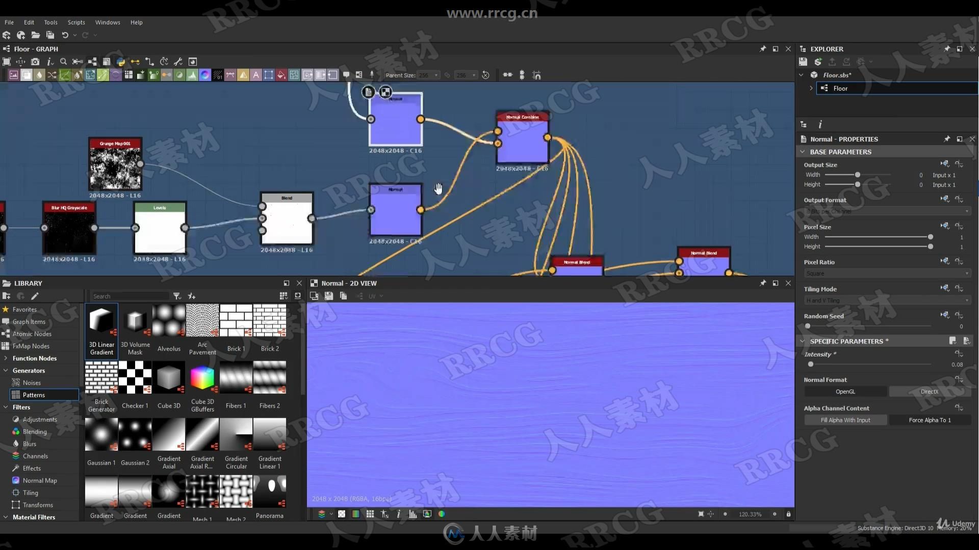 AAA级游戏建筑室内场景完整制作工作流程视频教程