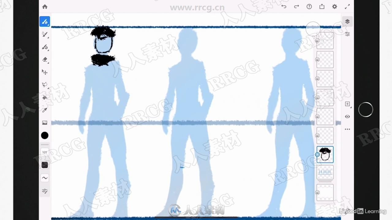 Adobe Fresco卡通角色数字绘画设计训练视频教程