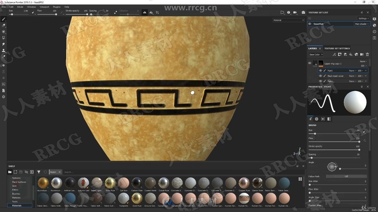 Substance Painter PBR纹理镜像对称技术训练频教程