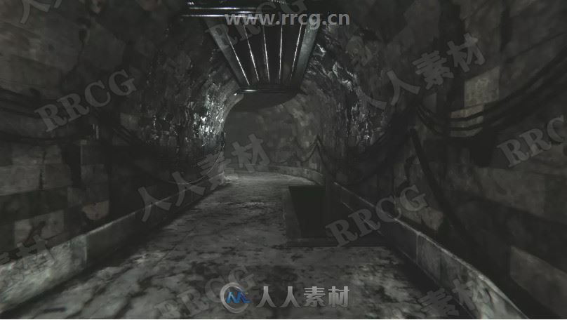 恐怖阴森复杂下水道场景3D环境Unity游戏素材资源