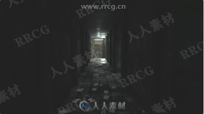 恐怖阴森复杂下水道场景3D环境Unity游戏素材资源