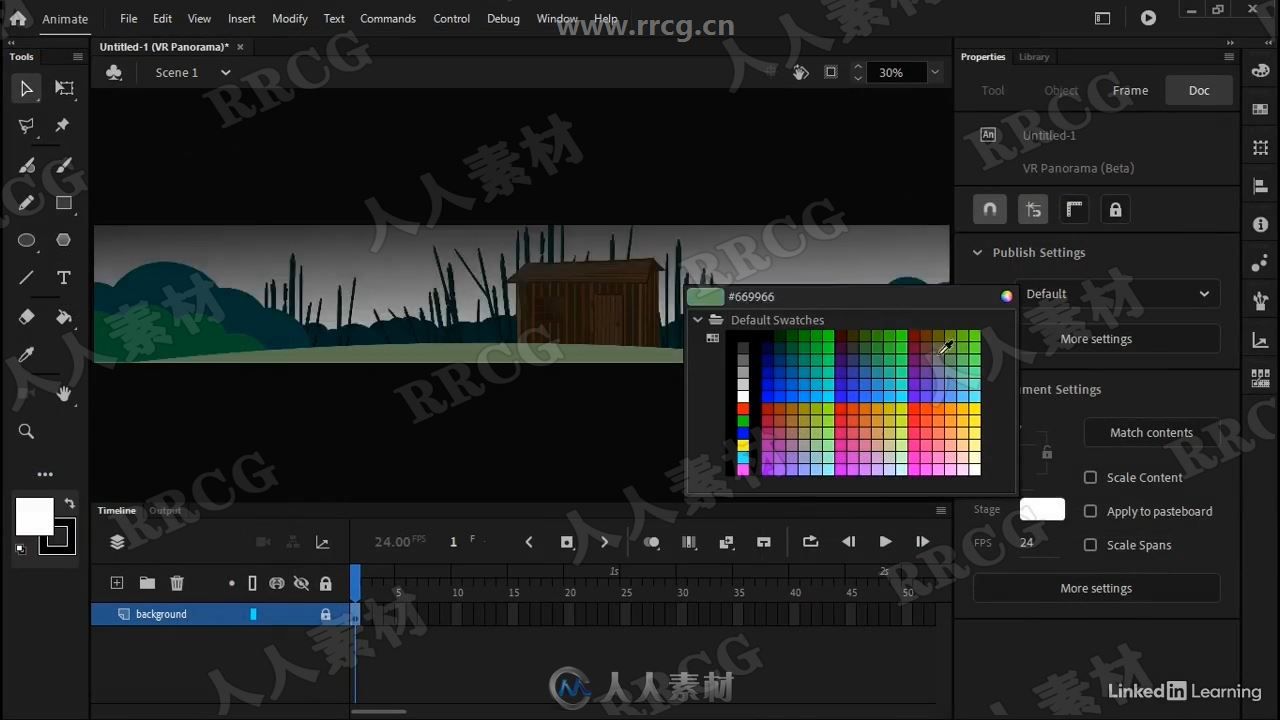 Adobe Animate VR虚拟现实场景制作训练视频教程