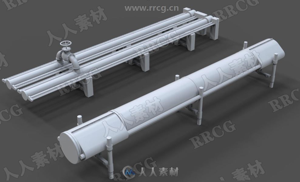 15组高质量工业管道3D模型合集