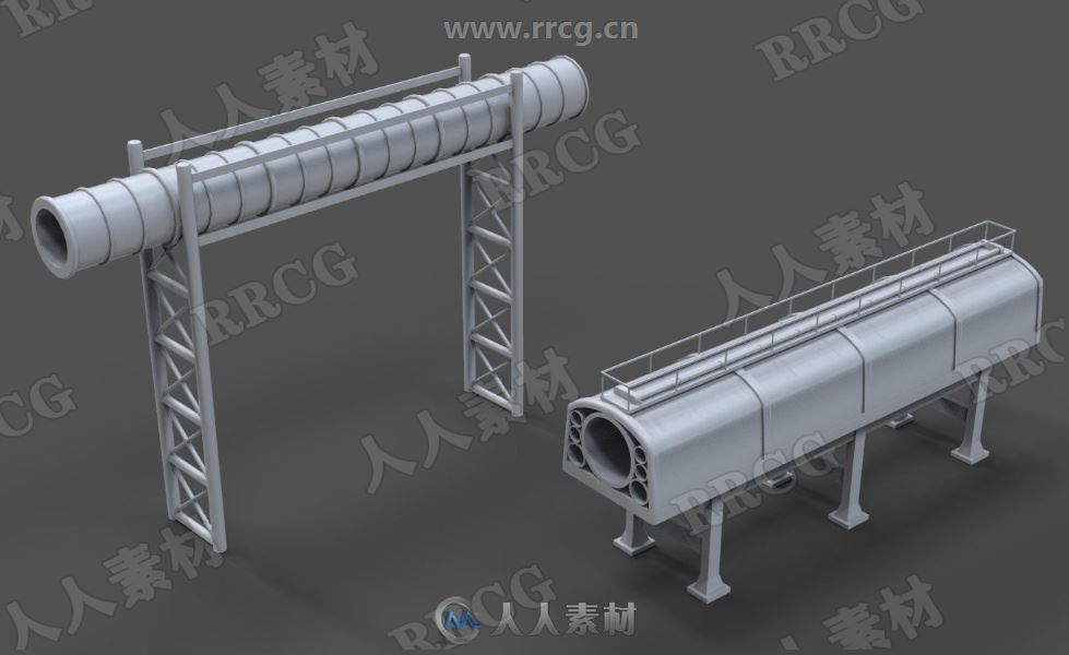 15组高质量工业管道3D模型合集