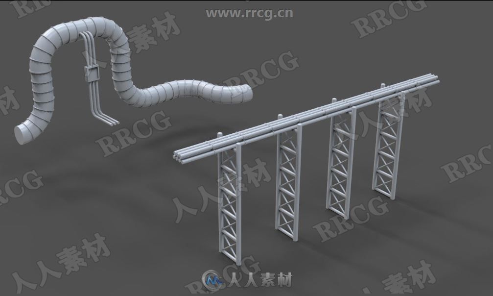 15组高质量工业管道3D模型合集