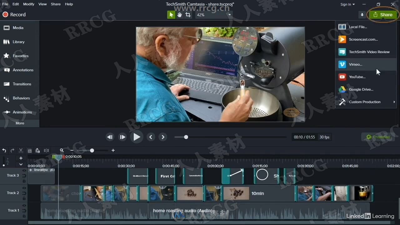 Camtasia 2020视频编辑基础核心技术训练视频教程