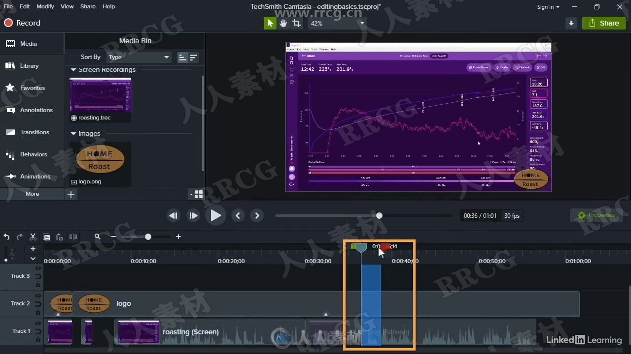 Camtasia 2020视频编辑基础核心技术训练视频教程