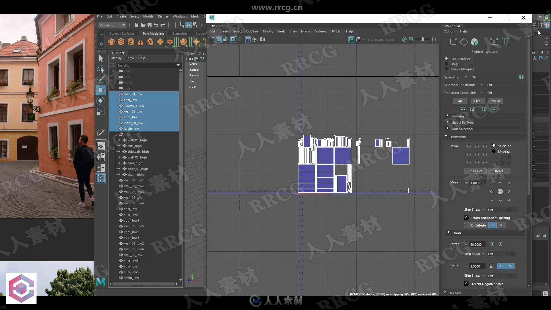 Maya与SP建筑模块化设计与纹理制作视频教程