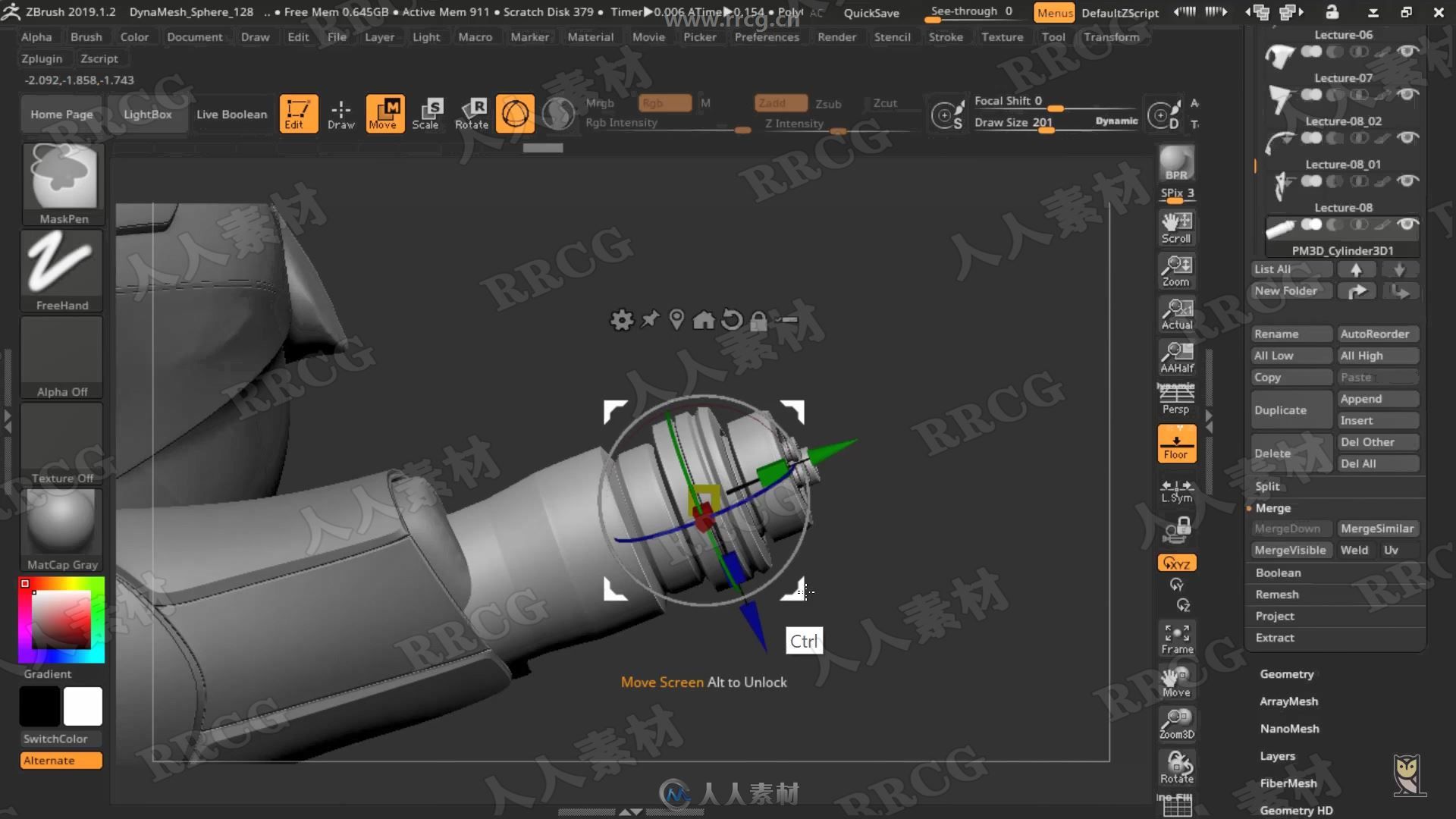 最强Zbrush机械硬表面建模完整制作流程视频教程