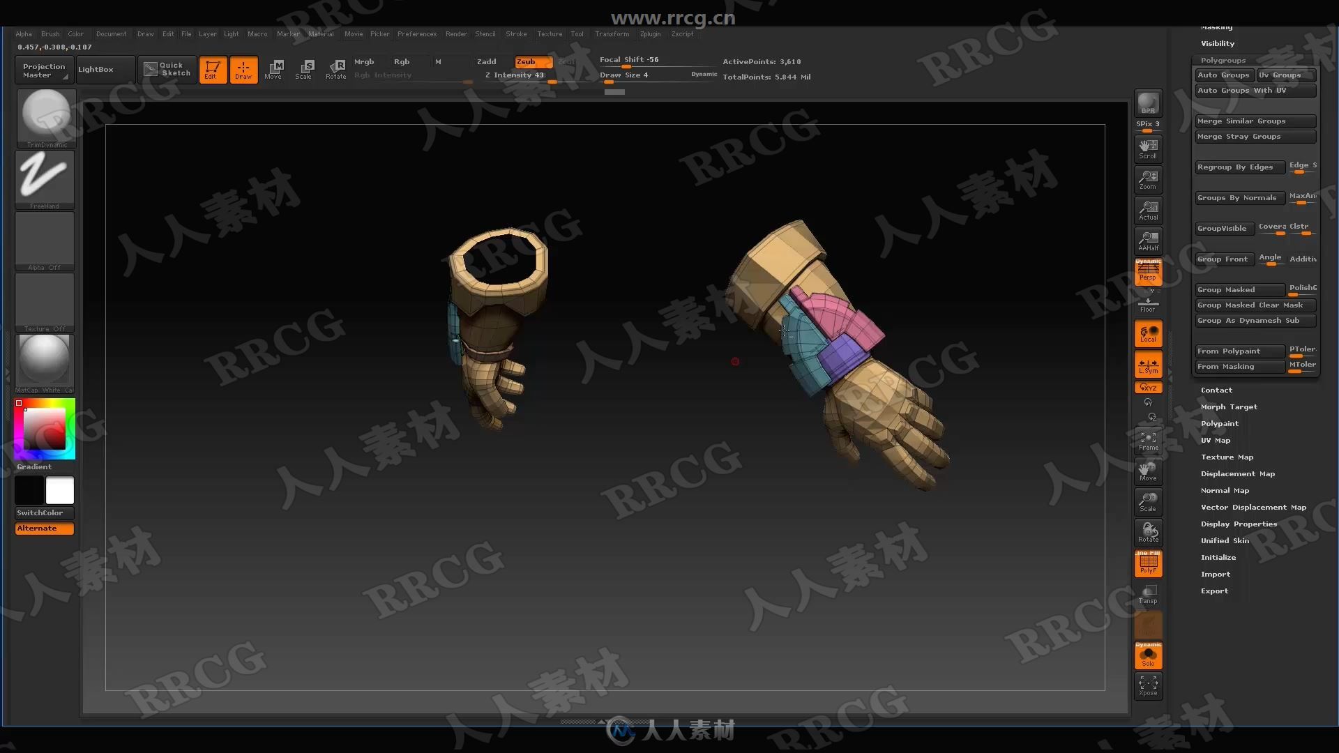 Maya Zbrush SP游戏角色设计完整制作流程视频教程