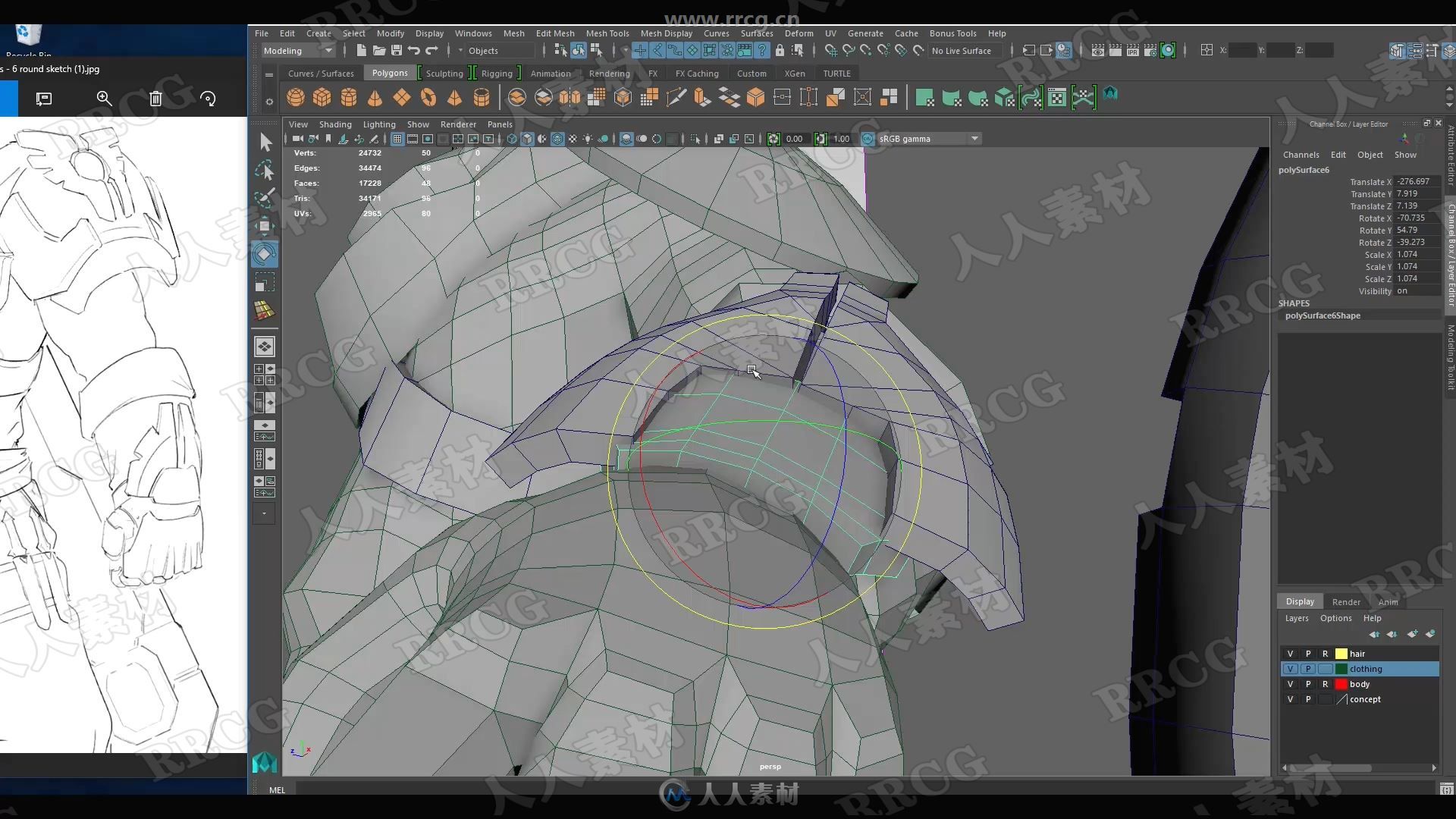 Maya Zbrush SP游戏角色设计完整制作流程视频教程