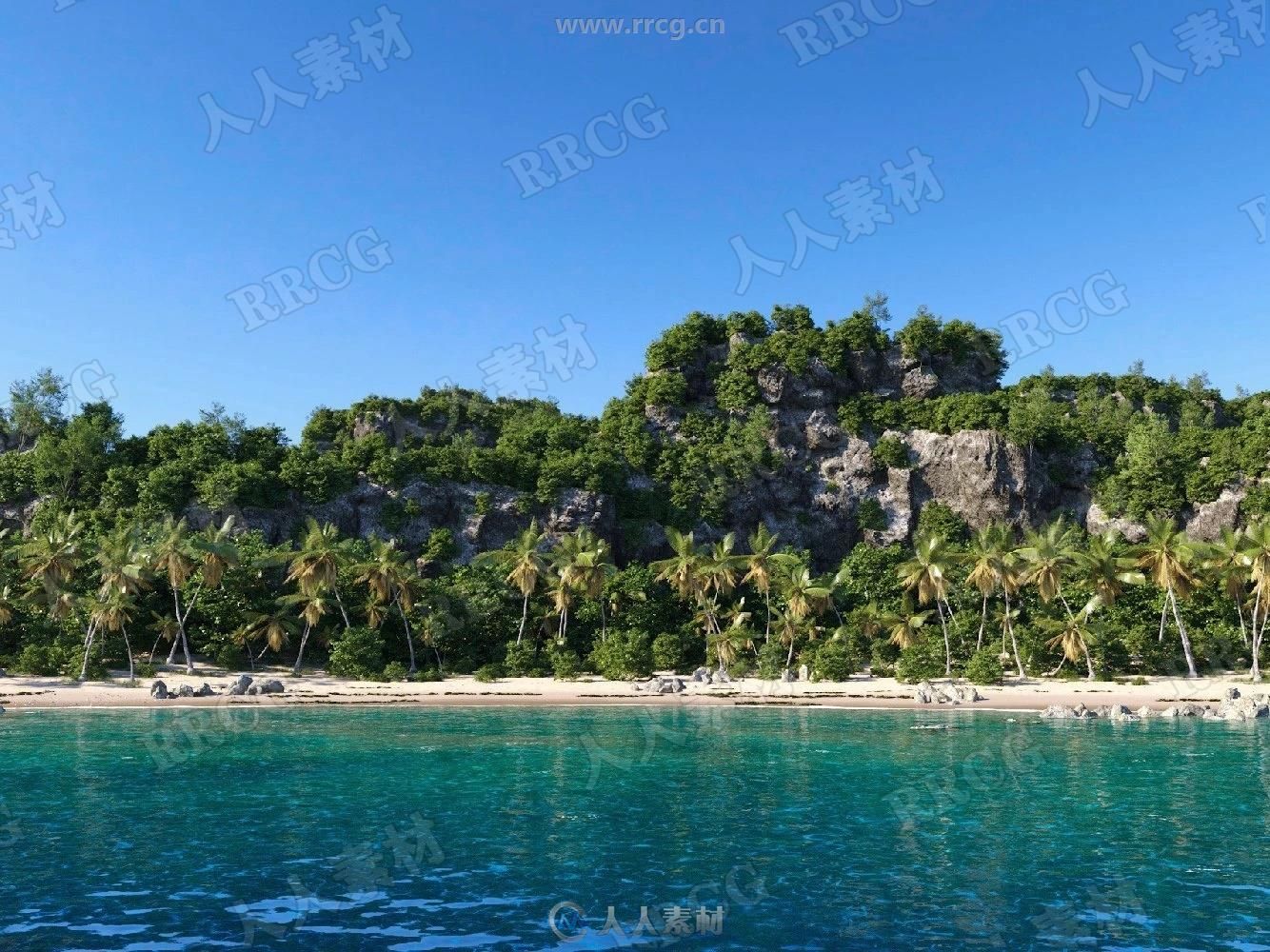 超唯美热带沙滩植物海滩海水场景3D模型39 / 作者:抱着猫的老鼠 / 帖子ID:16762733,6568929