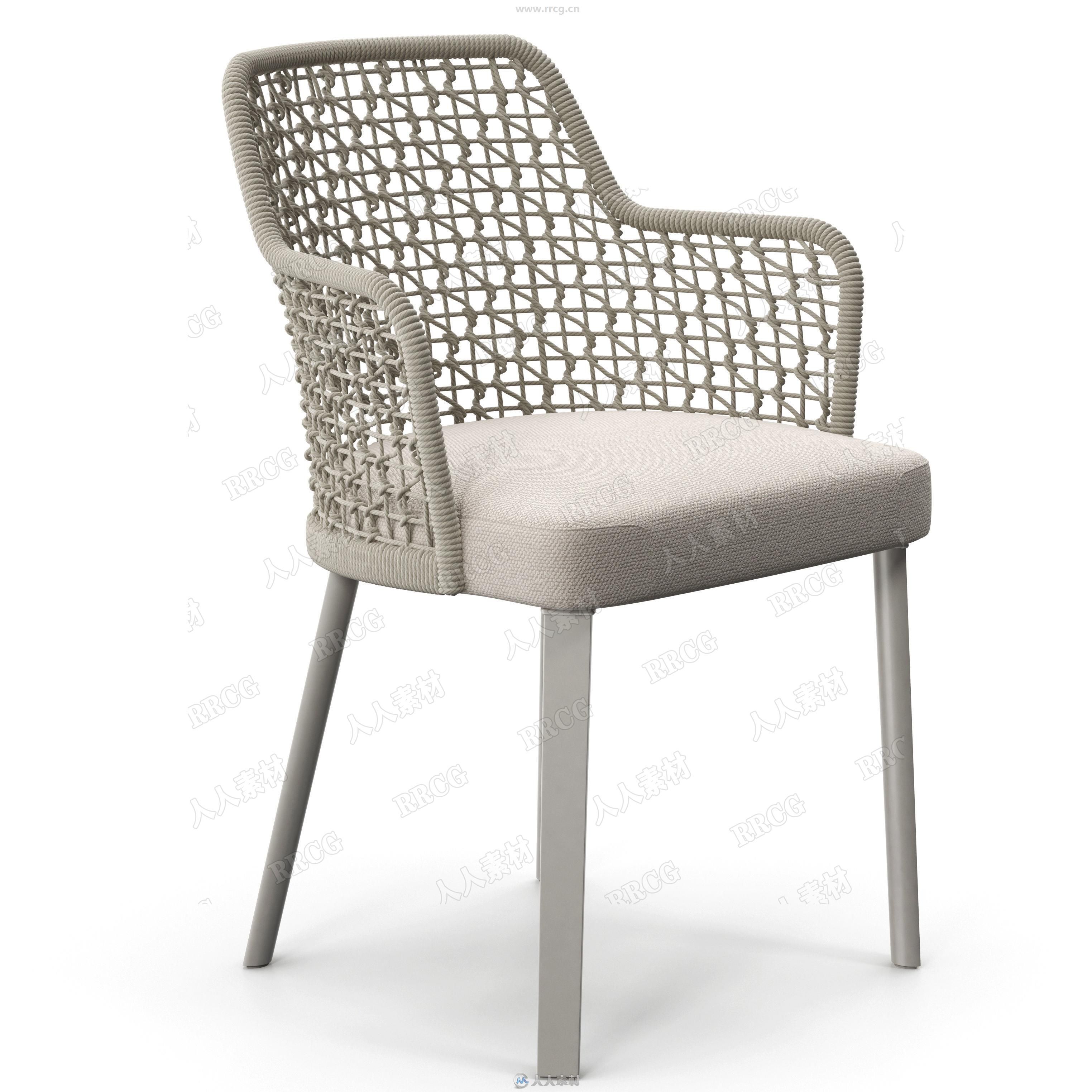 格式:max,obj,jpg,包含高品质透气织物材质椅子座椅套件3d模型与贴图
