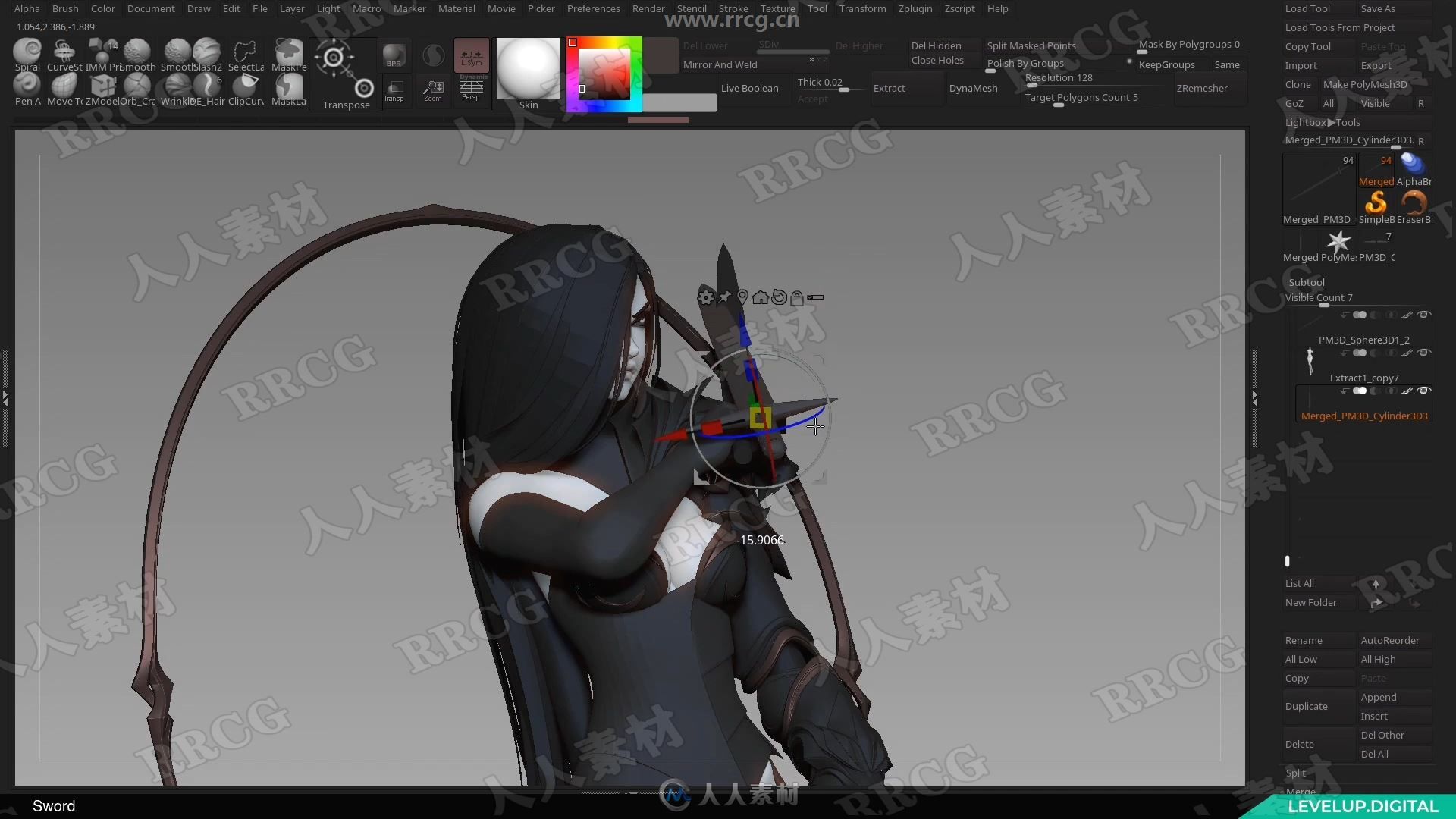 ZBrush惊艳女战士概念设计数字雕刻制作全流程视频教程