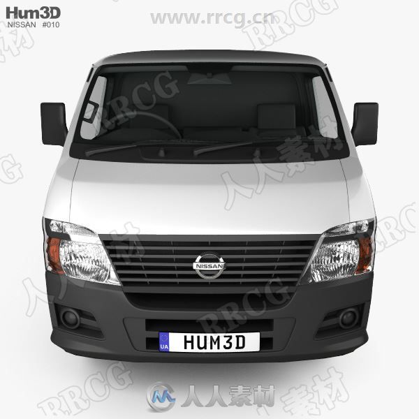 日产面包车Nissan Urvan 2007 Panel汽车3D模型