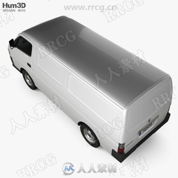 日产面包车Nissan Urvan 2007 Panel汽车3D模型