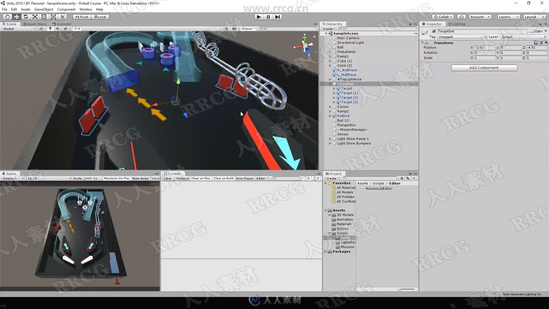 Unity 3D弹珠球游戏完整实例制作视频教程