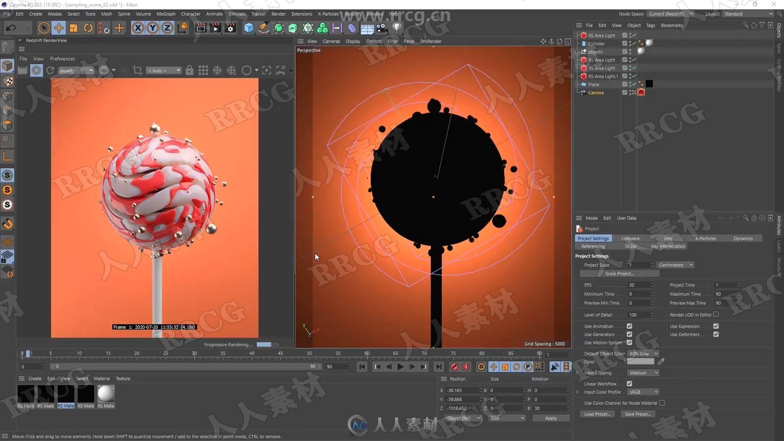 C4D中Redshift高效渲染优化技巧视频教程